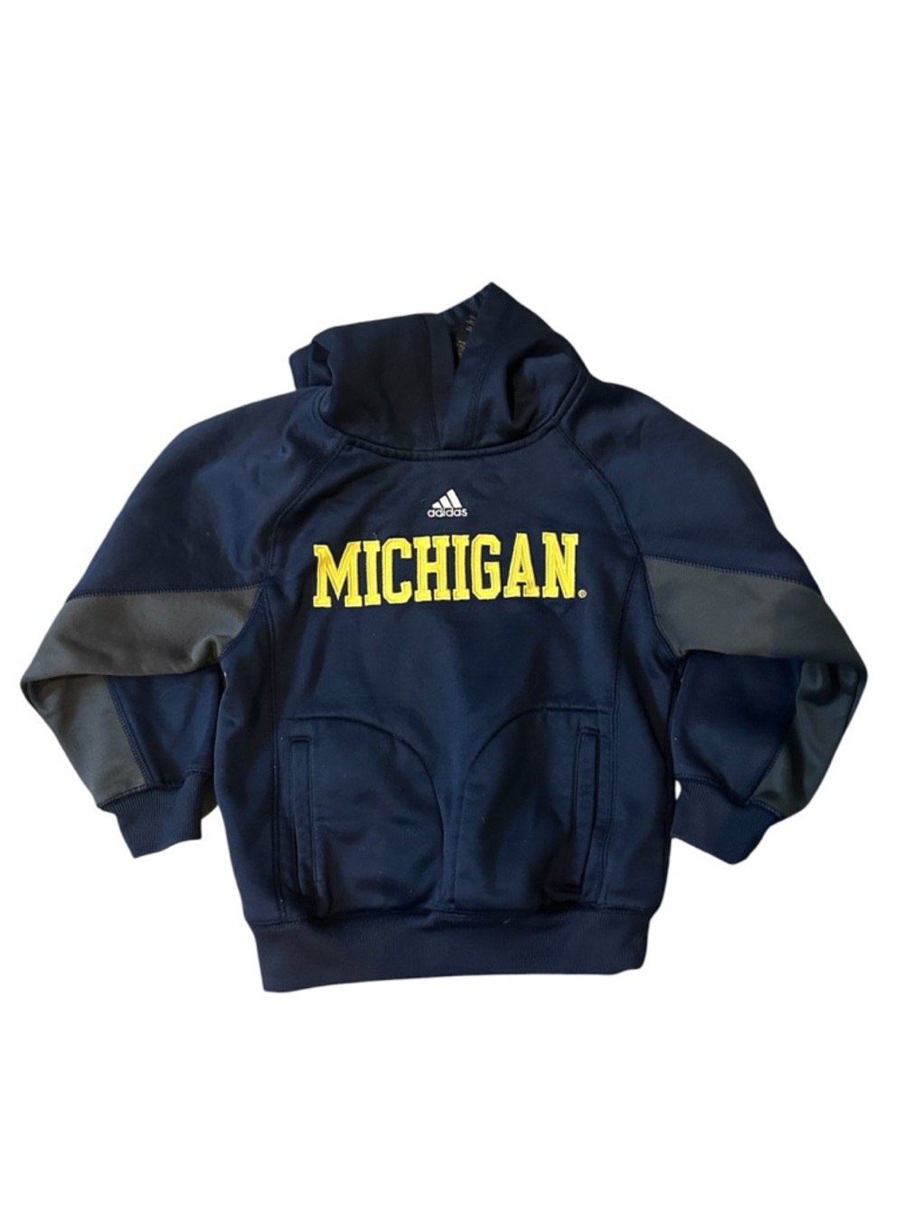 adidas Navy hoodie with Yellow Michigan logo